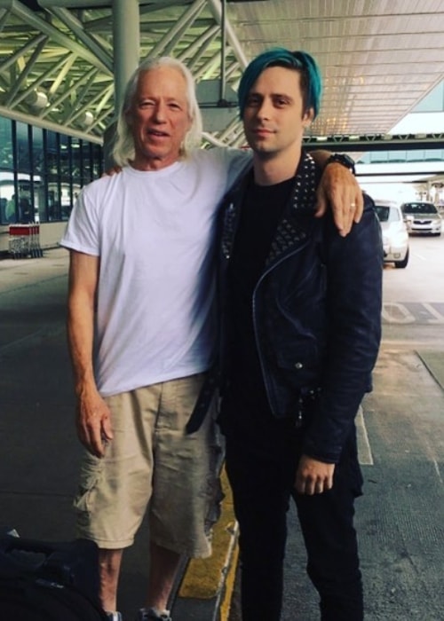 Ryan Seaman in a picture with his father in Amityville, New York