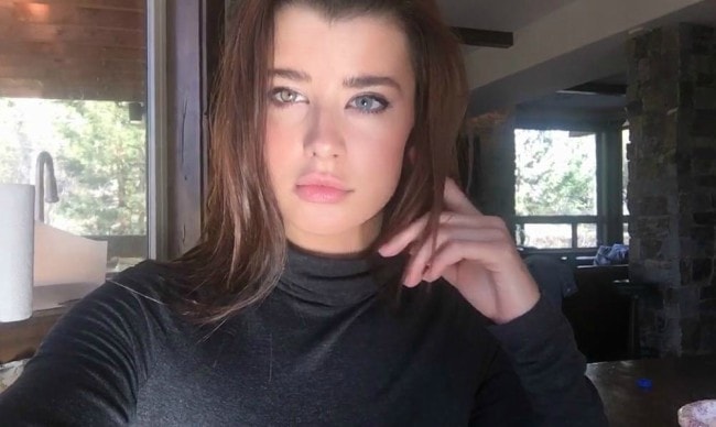 Sarah McDaniel in a selfie as seen in May 2017