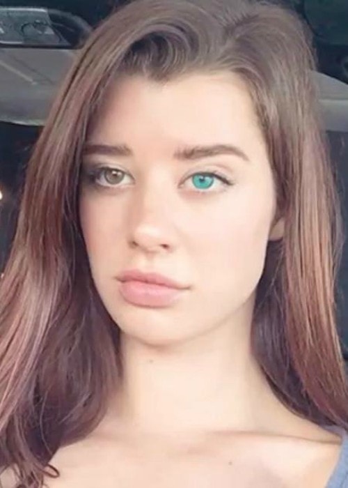 Sarah McDaniel in a selfie in May 2018