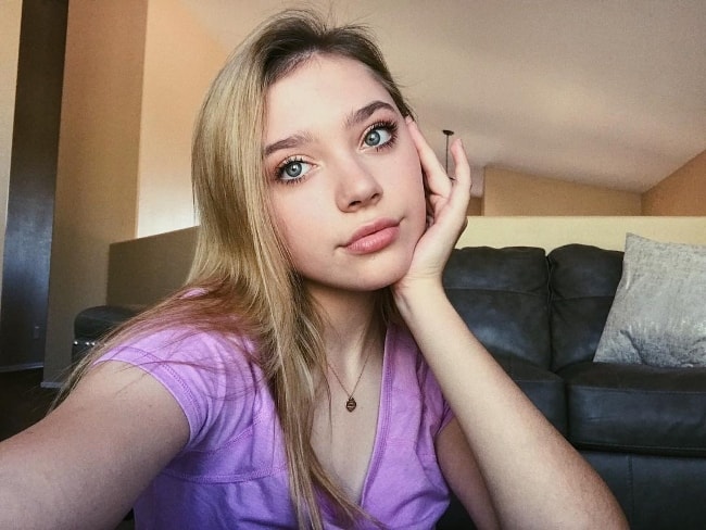 Sasha Morga in a selfie in October 2018