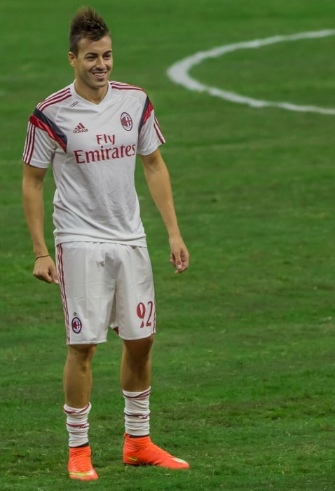 Stephan El Shaarawy pictured while playing for AC Milan in August 2014