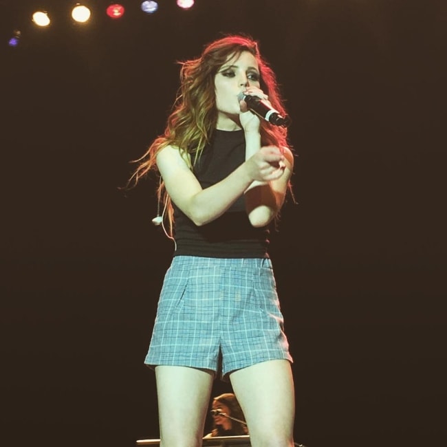 Sydney Sierota as seen while performing a song