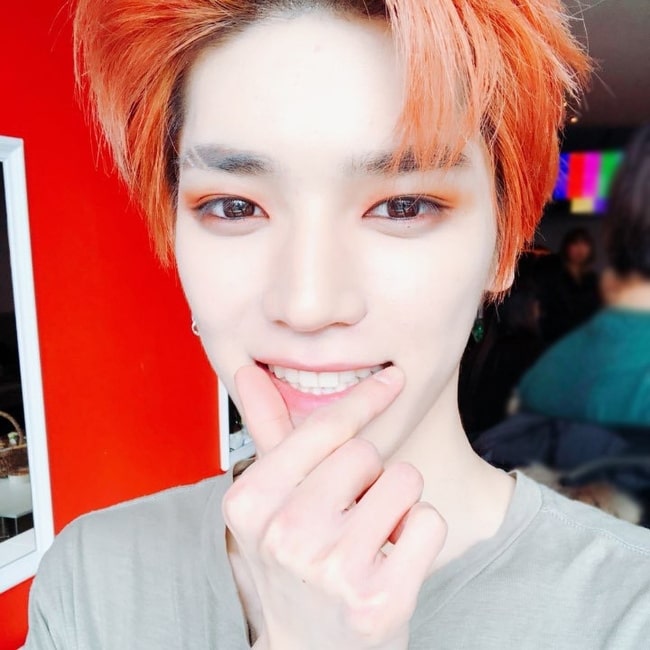 Taeyong in a selfie in March 2018