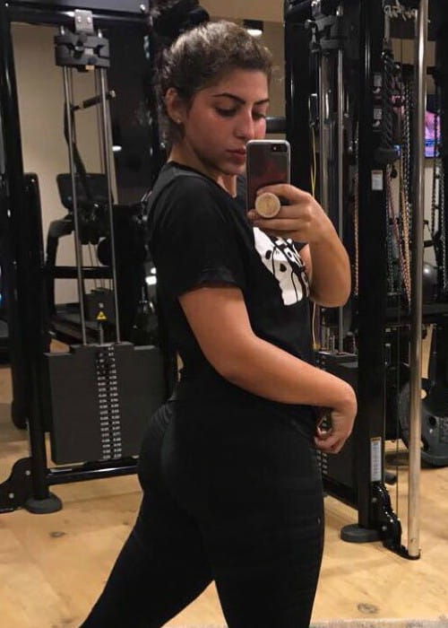 Taylor Pisciotta in a selfie in July 2017