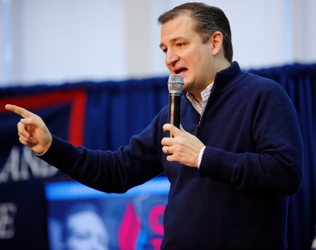 Ted Cruz speaking at an event in February 2016