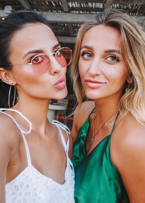 Tiffany Watson (Right) with sister Lucy Watson in June 2018