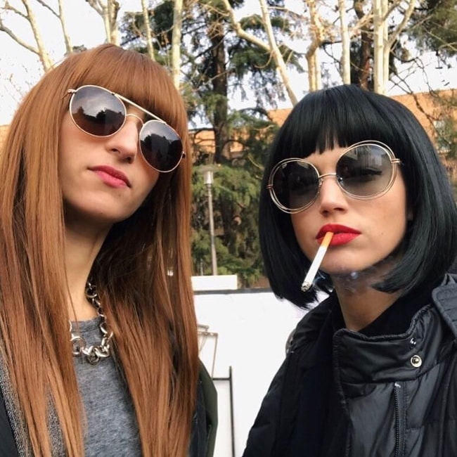 Úrsula Corberó (Right) with Alba Flores in May 2017