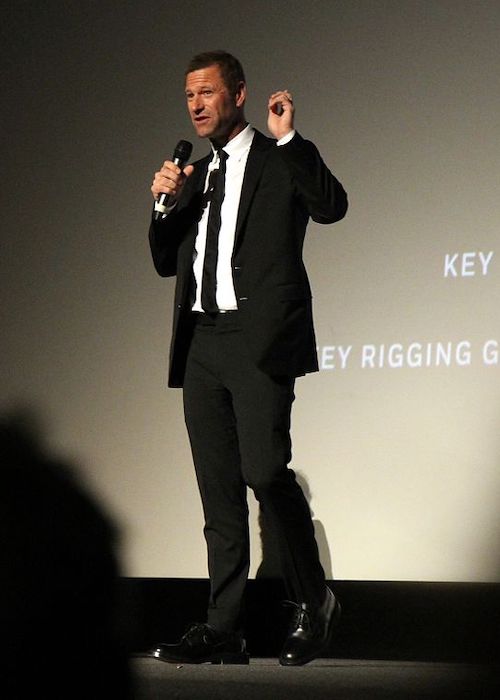 Aaron Eckhart at the London Film Festival for the Surprise Film in 2016