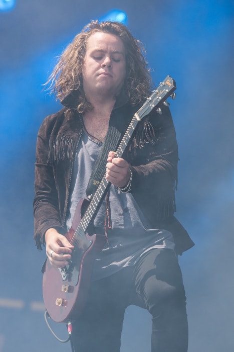 Adam Slack as seen while performing at the Rock im Park festival in June 2016