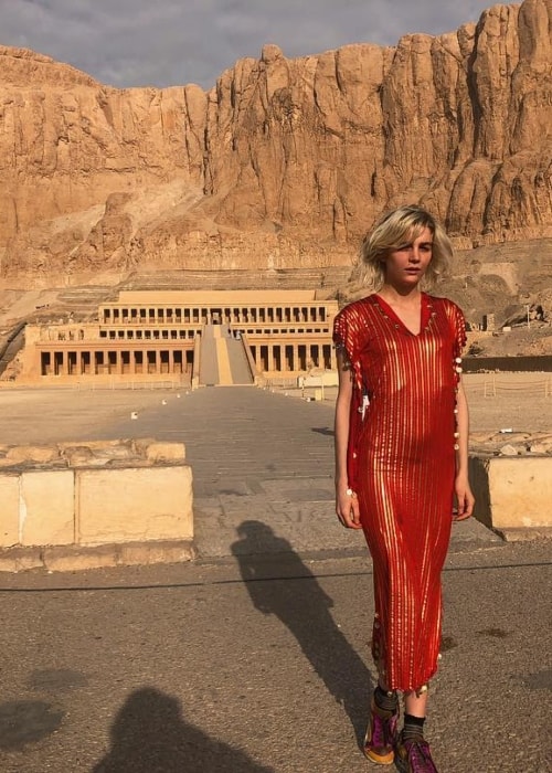 Allie Teilz at Mortuary Temple of Hatshepsut in March 2018