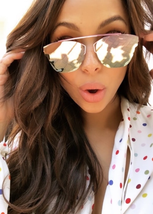 Amber Stevens West in a Sunday-selfie in August 2018