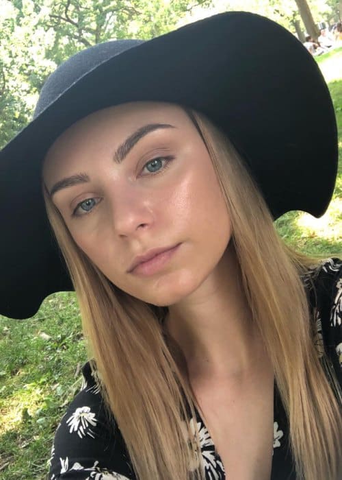 Aviva Mongillo in a selfie as seen in July 2018
