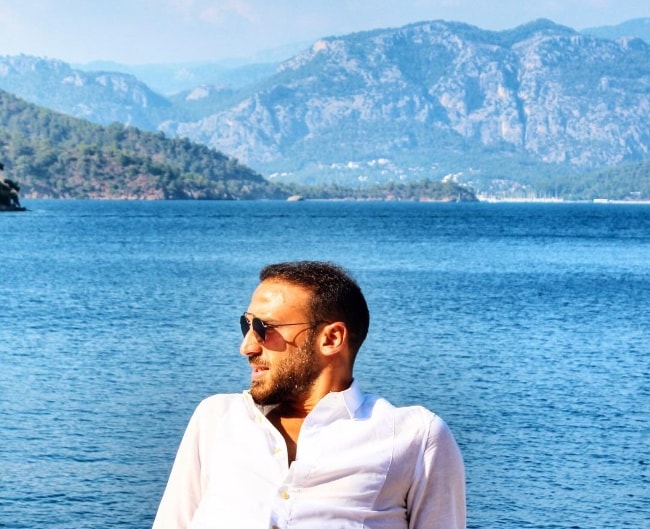 Cenk Tosun in Göcek in June 2018