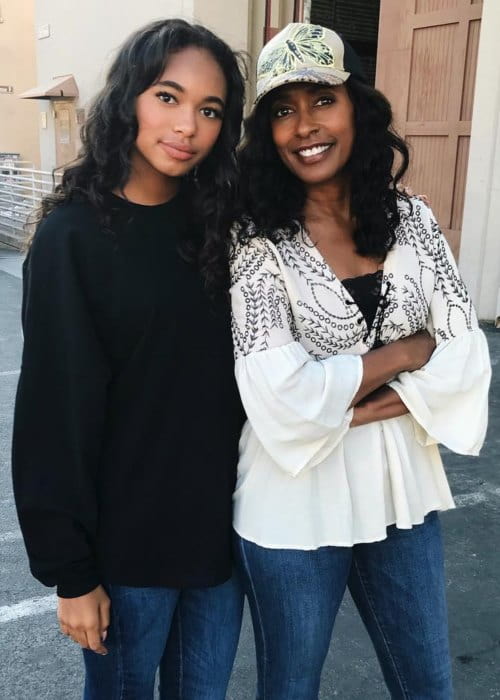 Chandler Kinney (Left) with her mother as seen in September 2018