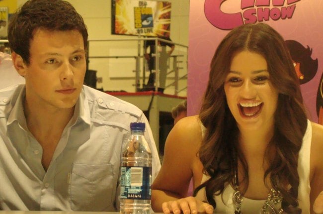 Cory Monteith and Lea Michele as seen in July 2009