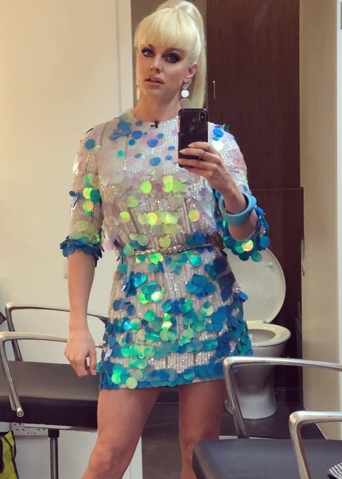 Courtney Act in a selfie in October 2018