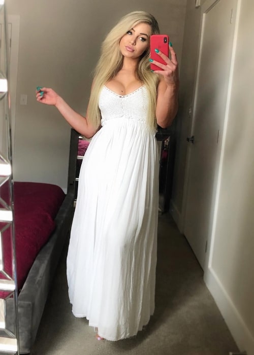 Courtney Tailor as seen in a beautiful white gown in Austin, Texas in May 2018