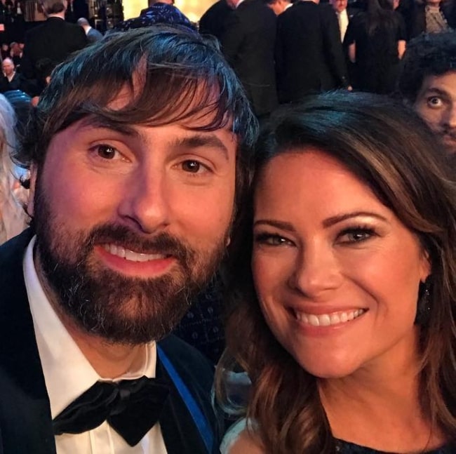 Dave Haywood in a selfie with Kelli Cashiola in January 2018