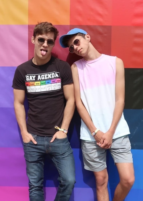 Dylan Geick (Left) with Jackson Krecioch in July 2017