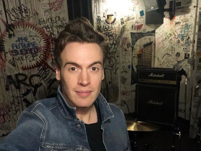 Erich Bergen in a selfie as seen in September 2018