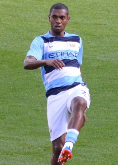 Fernandinho warming-up for a match in September 2013