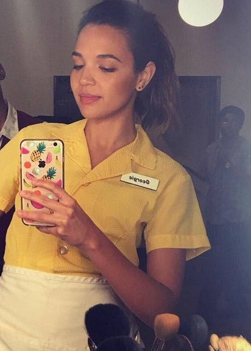 Georgie Flores in a selfie as seen in October 2016