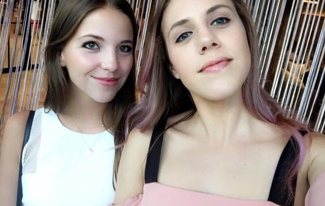 Glory Norman (Right) in a selfie with Emma Fredwall Karlsson in August 2017