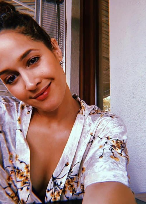 Jaina Lee Ortiz in a selfie as seen in September 2018