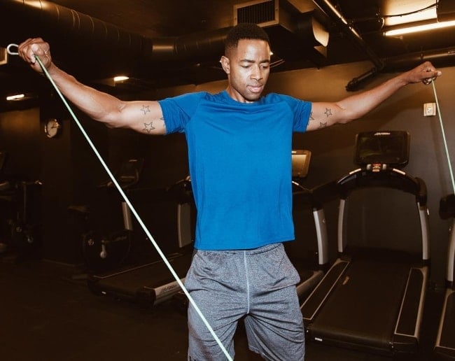 Jay Ellis as seen while working out in September 2018