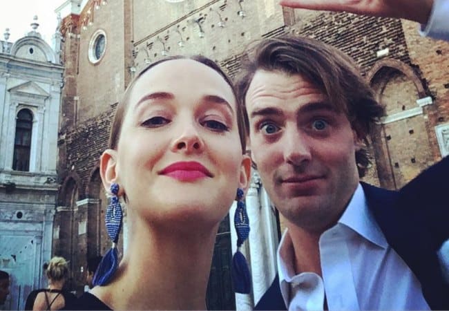 Jess Weixler and Hamish Brocklebank in a selfie in June 2017