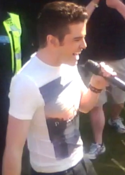 Joe McElderry at Bents Park in July 2011