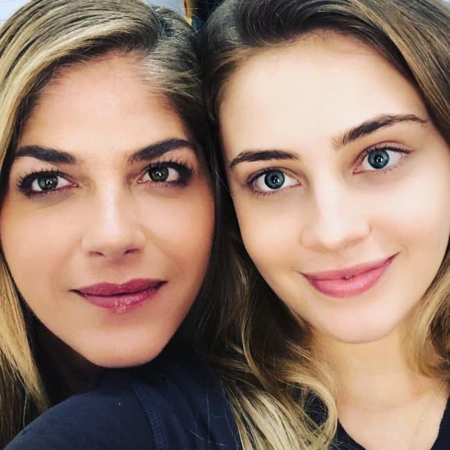 Josephine Langford (Right) and Selma Blair in a selfie in August 2018