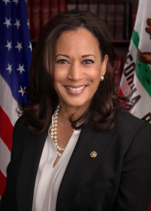 Kamala Harris as seen in her official headshot in May 2017