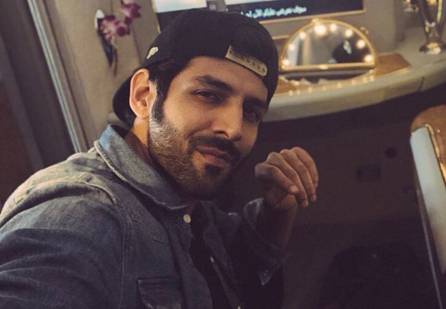 Kartik Aaryan in an Instagram selfie as seen in August 2018