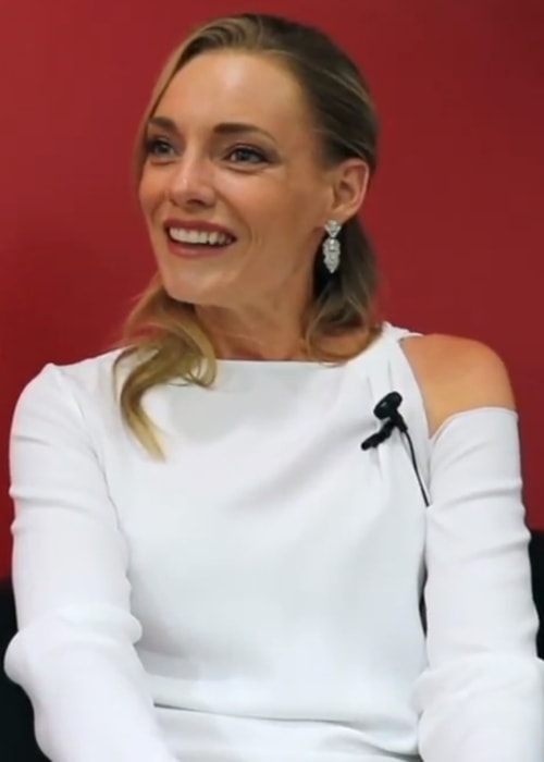 Kelly Harrison as seen during an interview in 2018