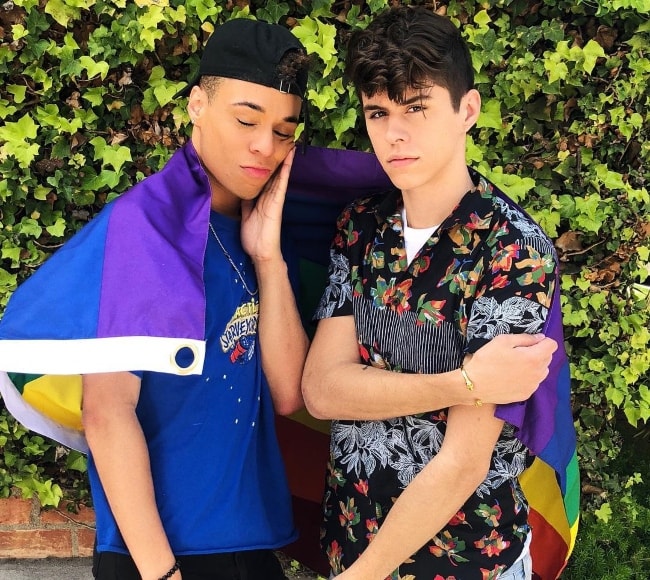 Larri Merritt (Left) with Jackson Krecioch in June 2018