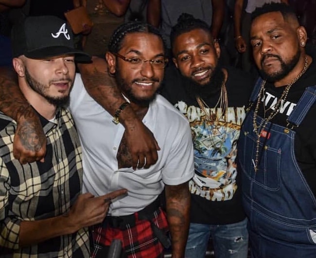 Lloyd (Second from Left) at the album release party for “TRU” at Boogalou Restaurant Lounge in September 2018