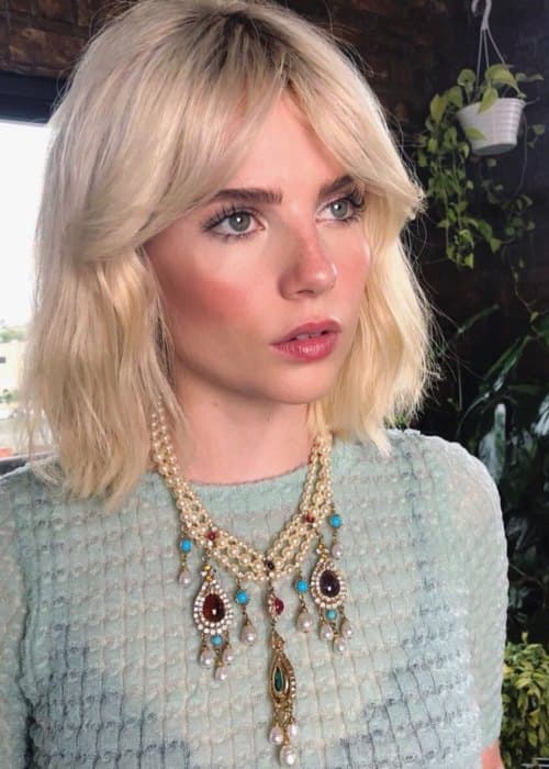 Lucy Boynton in an Instagram post as seen in June 2018