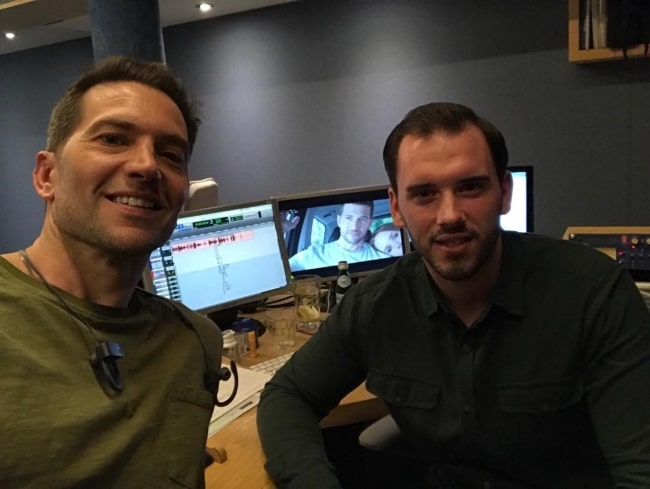 Luke Roberts (Left) in a selfie with Aidan in June 2018