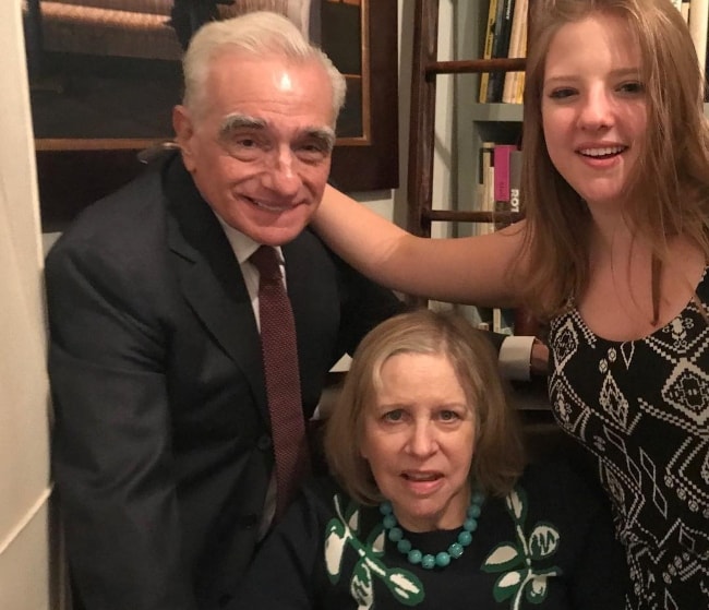 Martin Scorsese with his family in August 2018