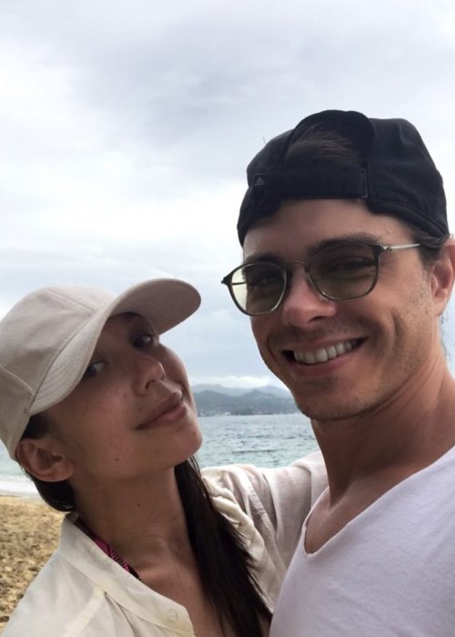 Matthew Lawrence and Cheryl Burke as seen in July 2017