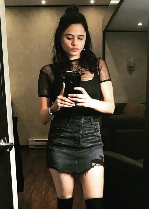 Melonie Diaz in a selfie in October 2018