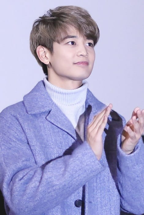 Minho at the press conference of the movie Derailed at the Megabox Coex Mall in November 2016