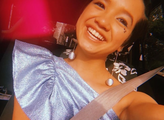 Peyton Elizabeth Lee in a selfie in May 2018