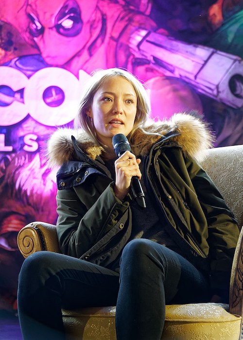 Pom Klementieff at the Brussels Comic-Con in 2018