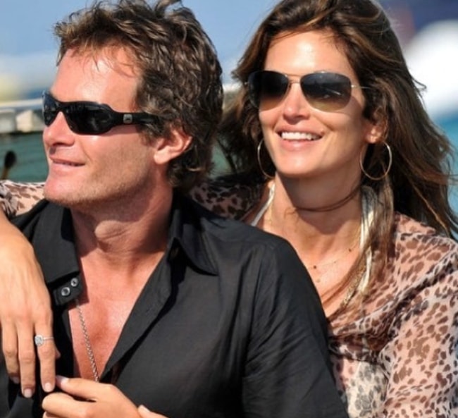 Rande Gerber with Cindy Crawford