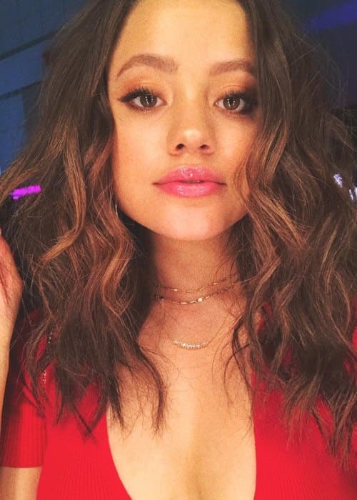 Sarah Jeffery in an Instagram selfie as seen in August 2018