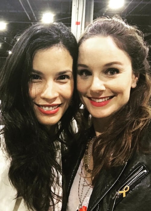 Sarah Wayne Callies (Right) with Danay Garcia in October 2018