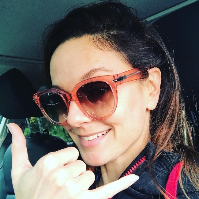 Sarah Wayne Callies in a selfie in October 2018