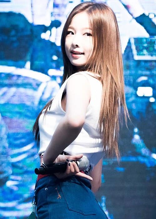Solji during a performance in July 2016